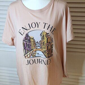 Excellent Condition "Enjoy The Journey" Pink (2X) Tee